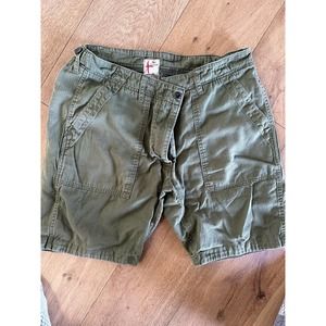 Relwen military style green shorts size 36